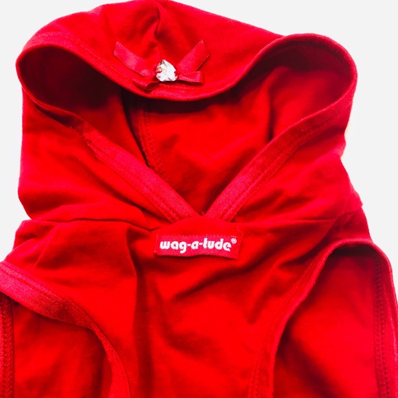 ❤️Red & White LOVE Doggie Dress with Ruffles❤️ - Picture 11 of 14